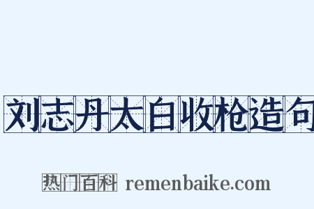 刘志丹太白收枪造句是什么意思的图片
